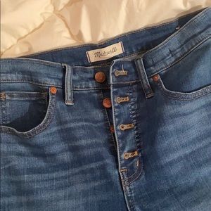 Madewell 10” High Risë Skinny Crop Jeans